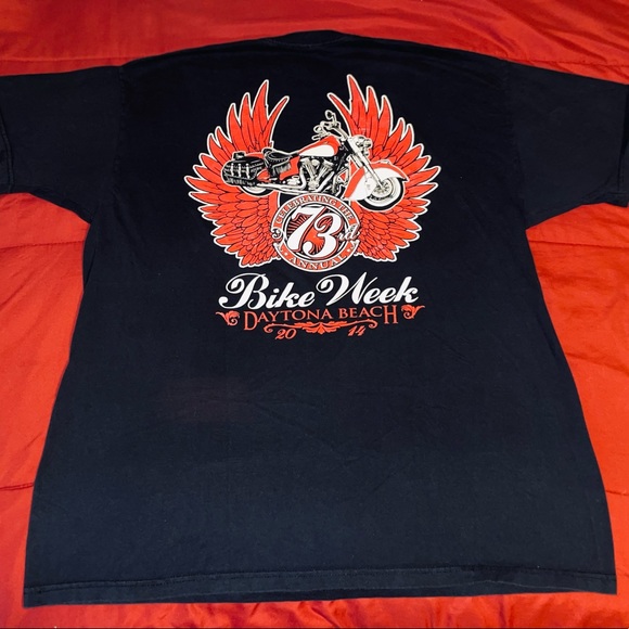 Vintage Other - Vintage Y2K Pompano Beach Florida Bike Week Grunge Tee 2XL